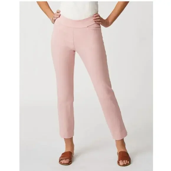 Spartina 449 Womens XL Pink Maren Pull On Flat Front Summer Ankle Pants NEW - Picture 1 of 8